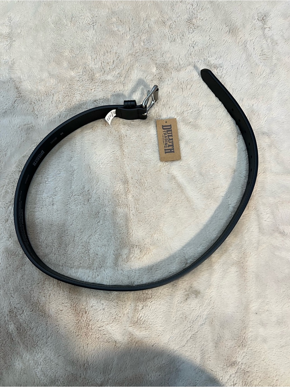 Duluth trading Company leather belt new size 38